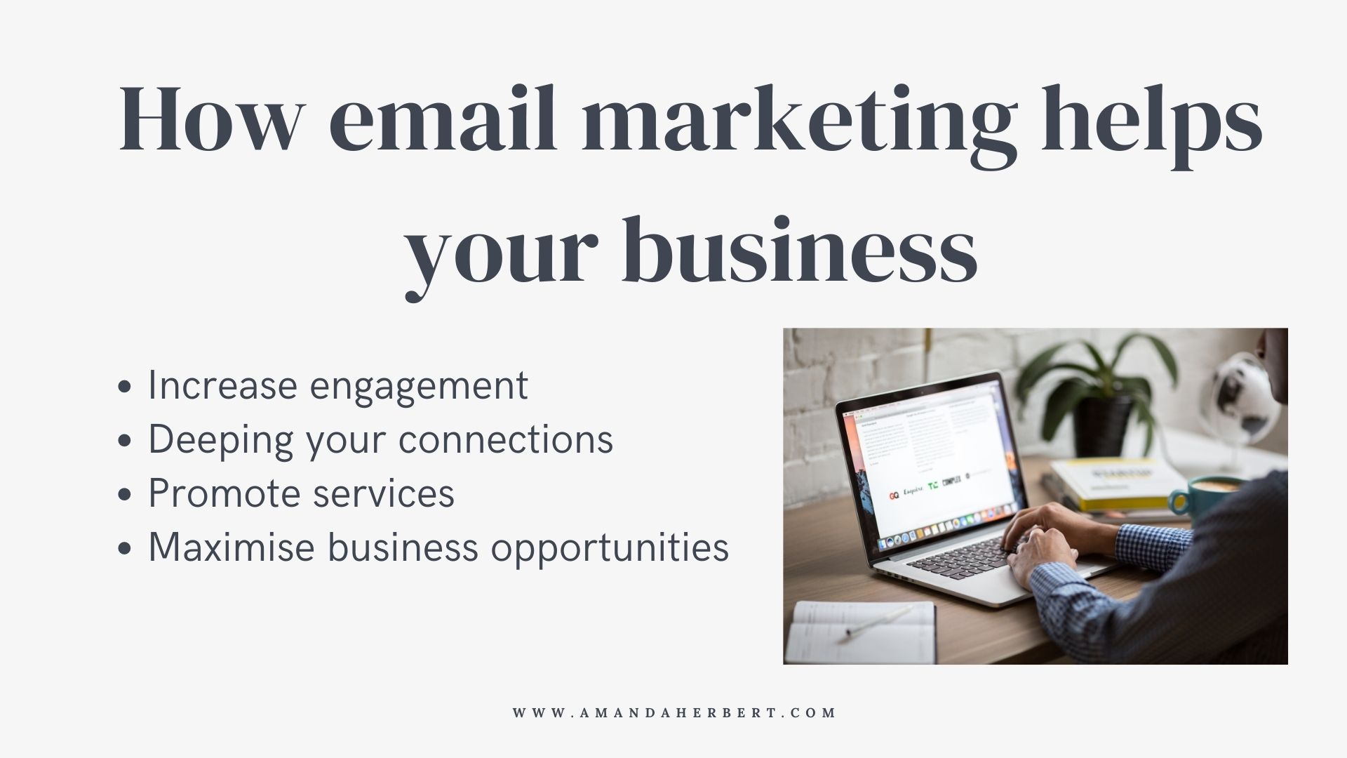 graphic for how email marketing helps