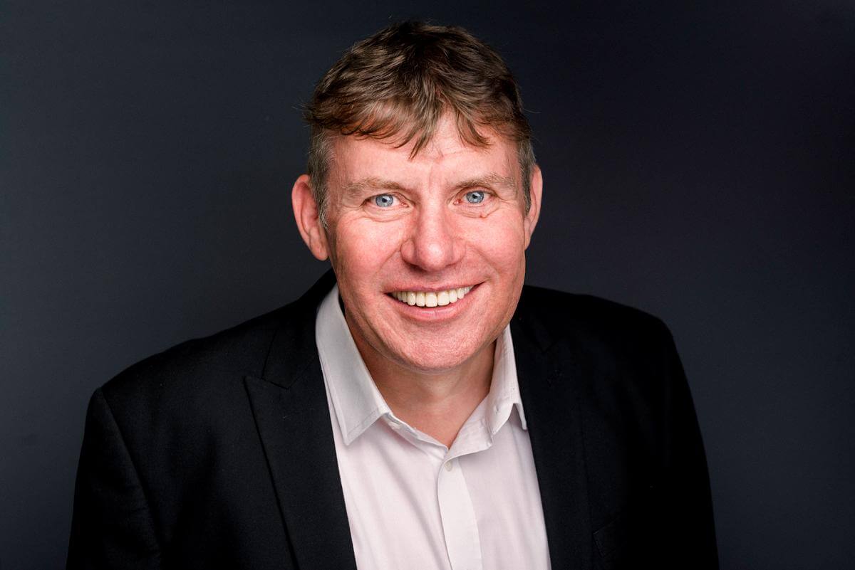 corporate headshot in a suit
