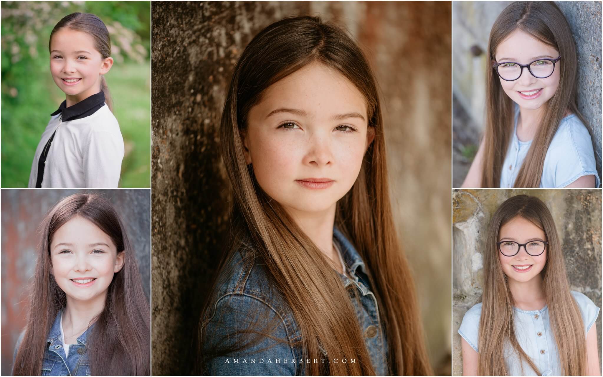 outdoor headshots child