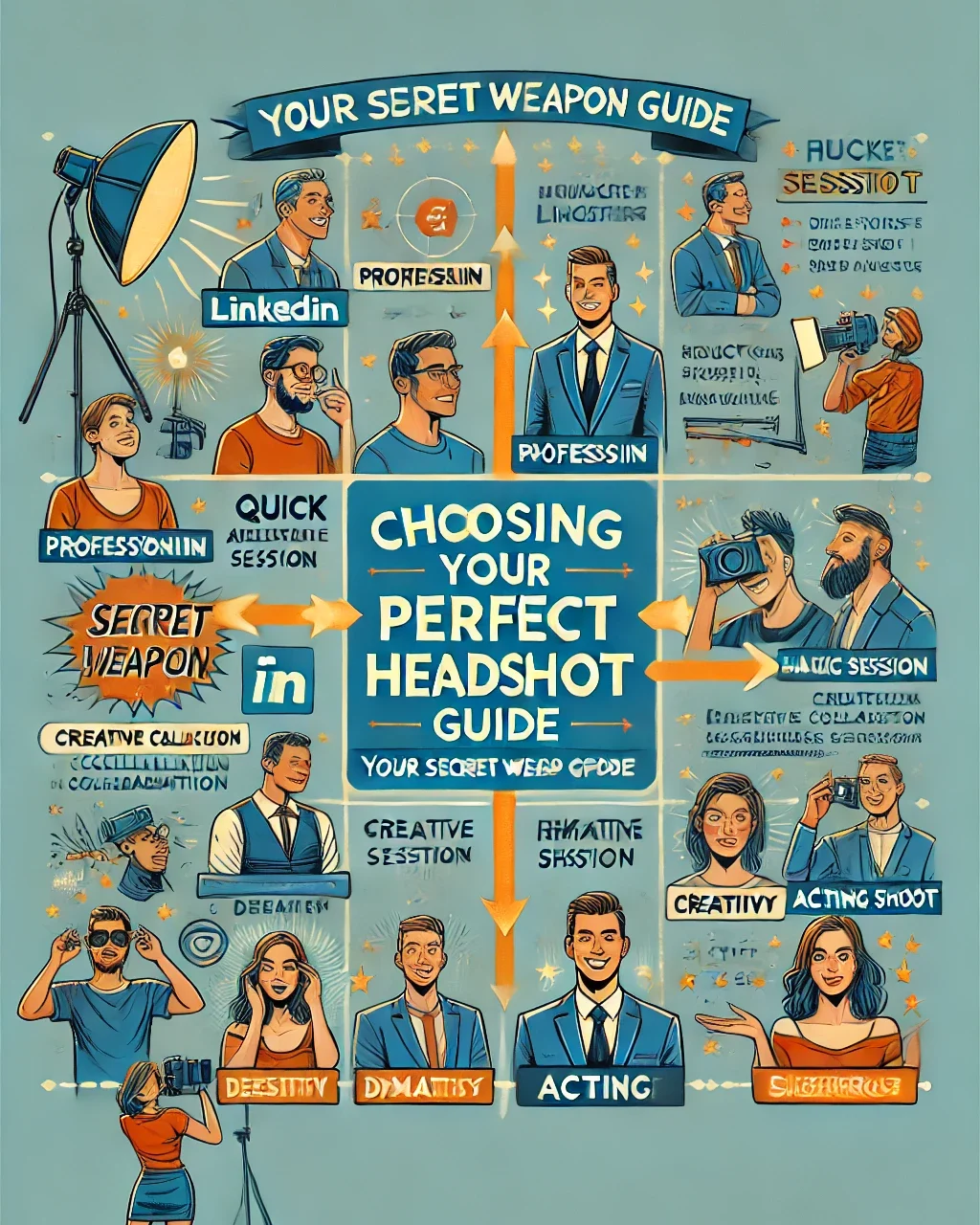 6 Types of Headshots for a Bold Statement: The Secret Weapon