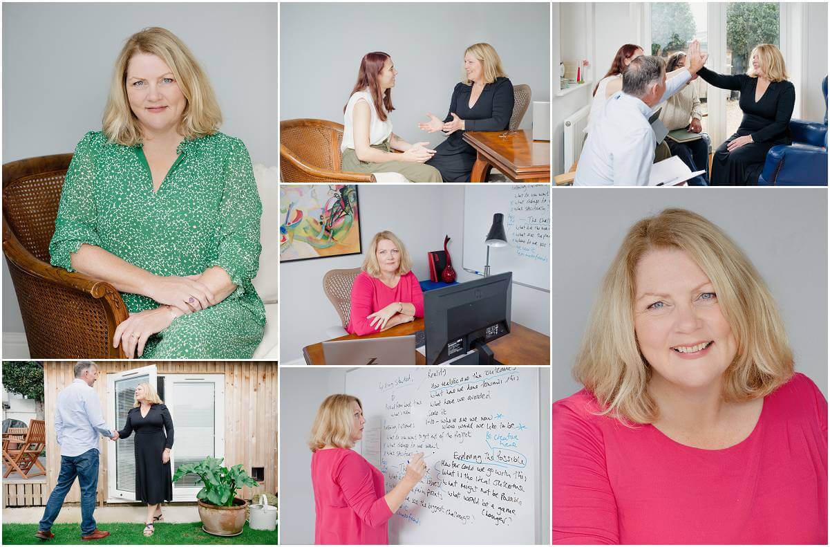 personal branding photographer headshot session executive coach home office