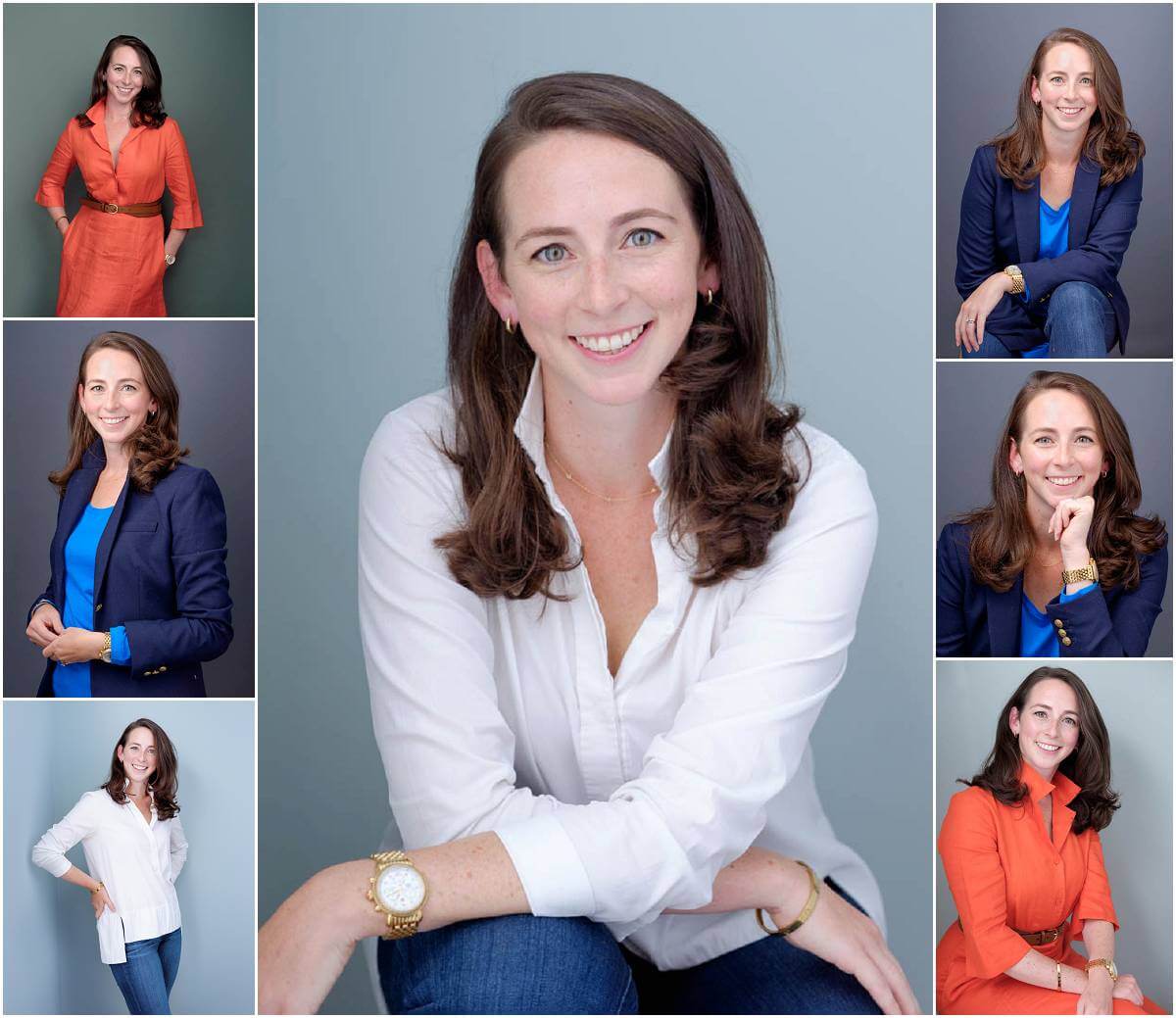 professional portrait of a confident woman smiling
