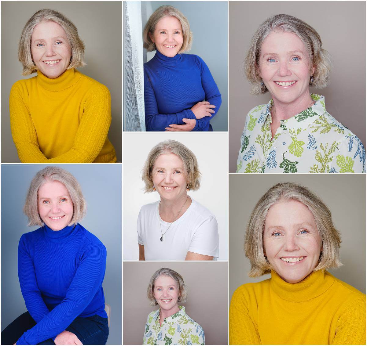 Visual branding portrait of a wellness coach in a modern, fresh studio