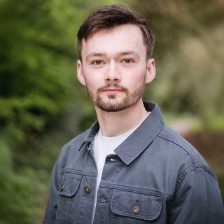professional business headshot outdoors